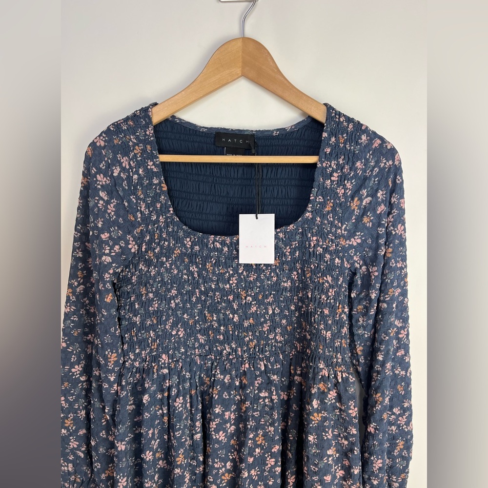 HATCH The Lucy Dress –‎ Navy Poetry Floral (Size 1 / Small) - Picture 3 of 9